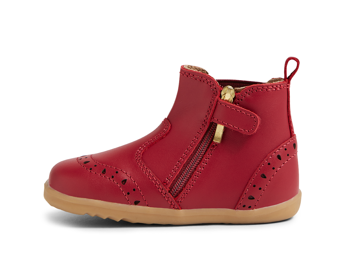 SU Billie Tibetan Red Leather Brogued Jodhpur Boot