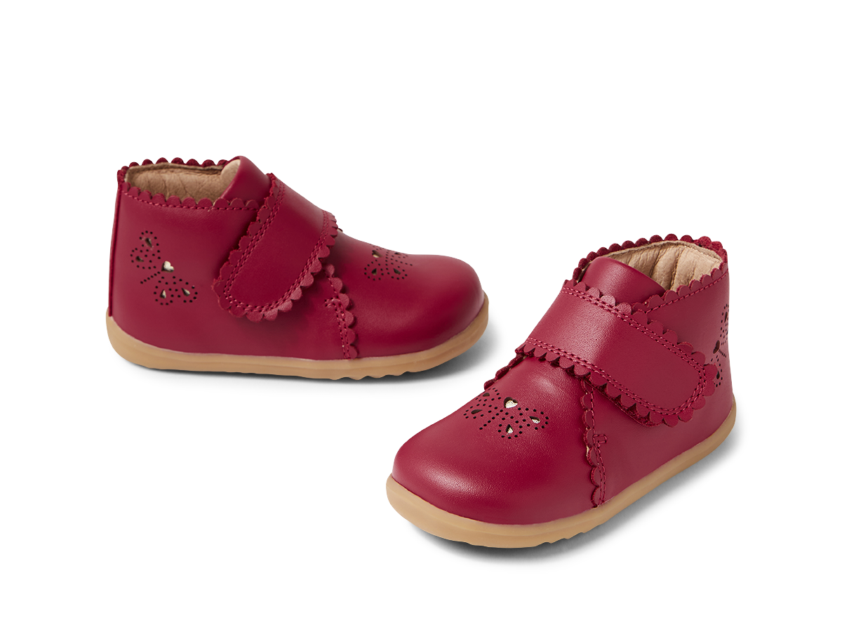 SU Willow Tibetan Red Leather Ankle Boot