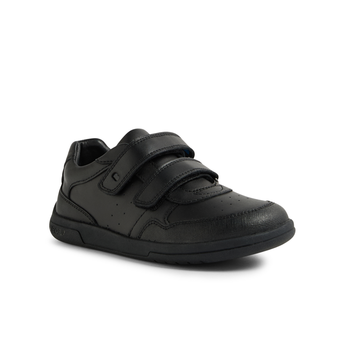 Scoot Black Leather Covered School Shoe
