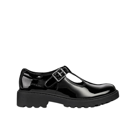 Casey T-Bar Patent Girl's School Shoe