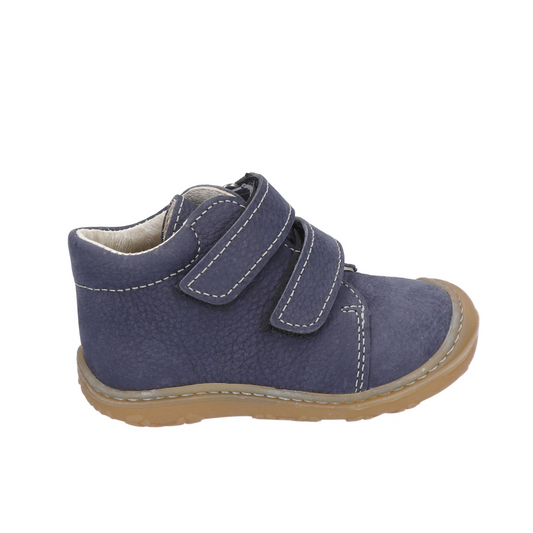 Chrisy Navy Nubuk Leather Soft Sole First Shoe