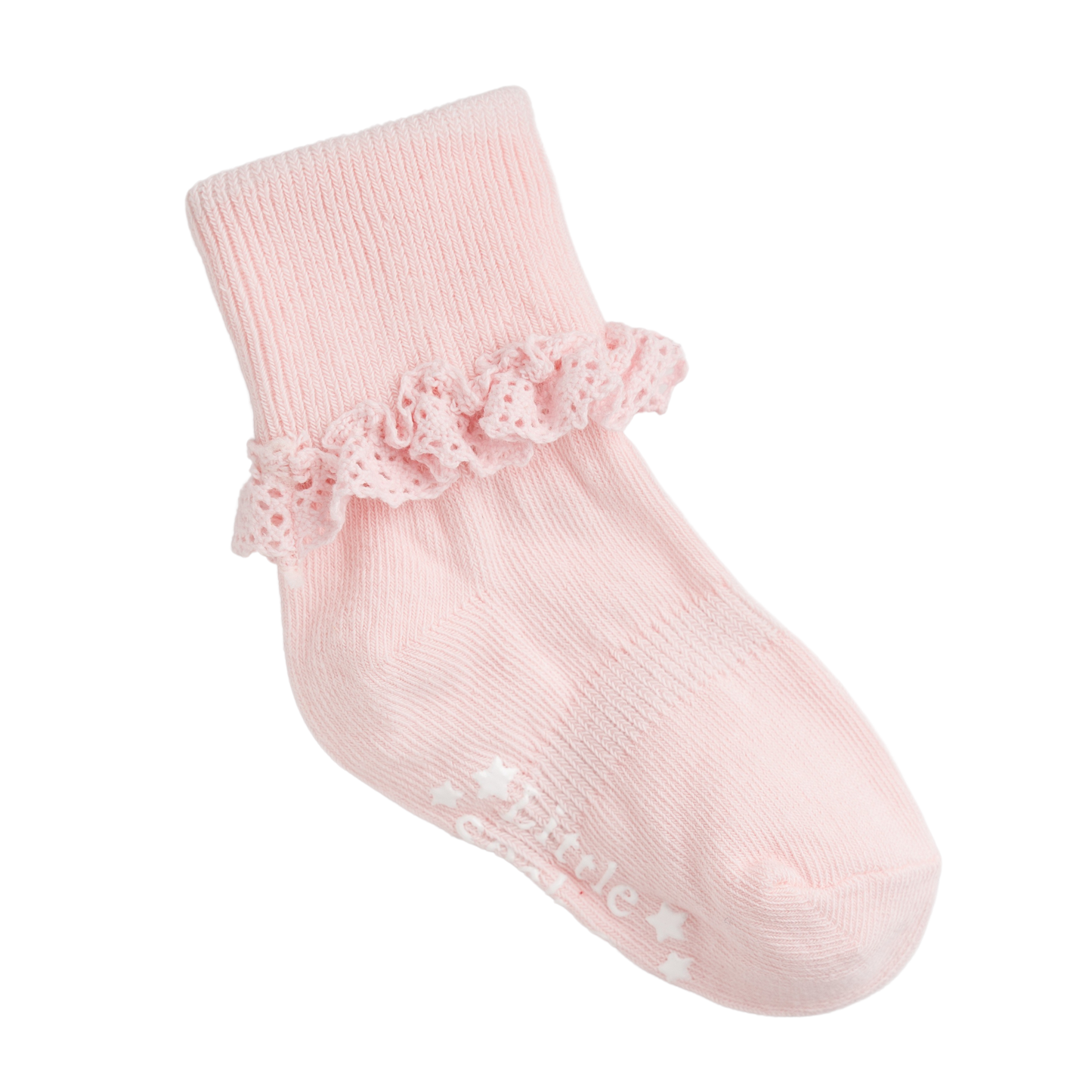 Frilly Pink Lemonade Non Slip Stay On Socks