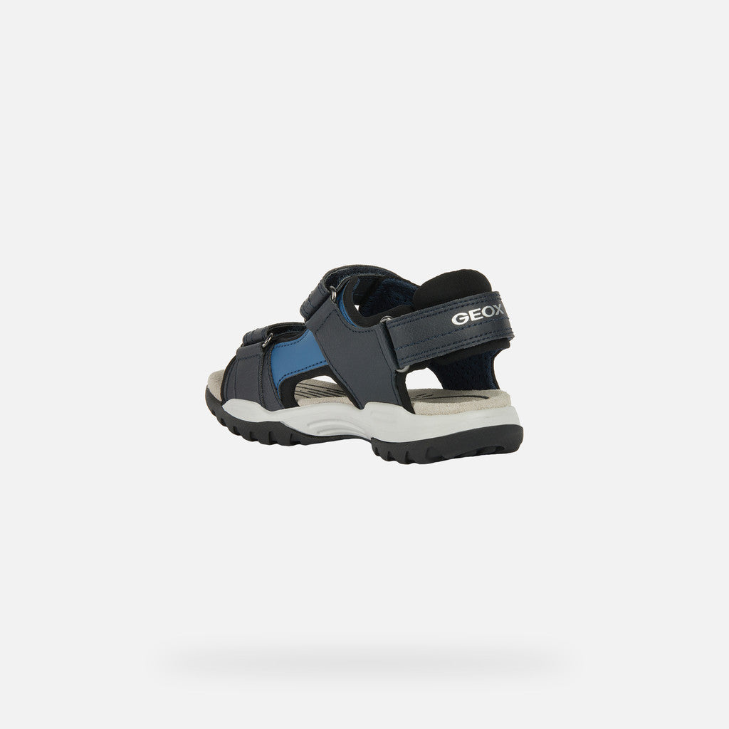 Borealis Boys Water Friendly Open Toe Sandal Navy/Red