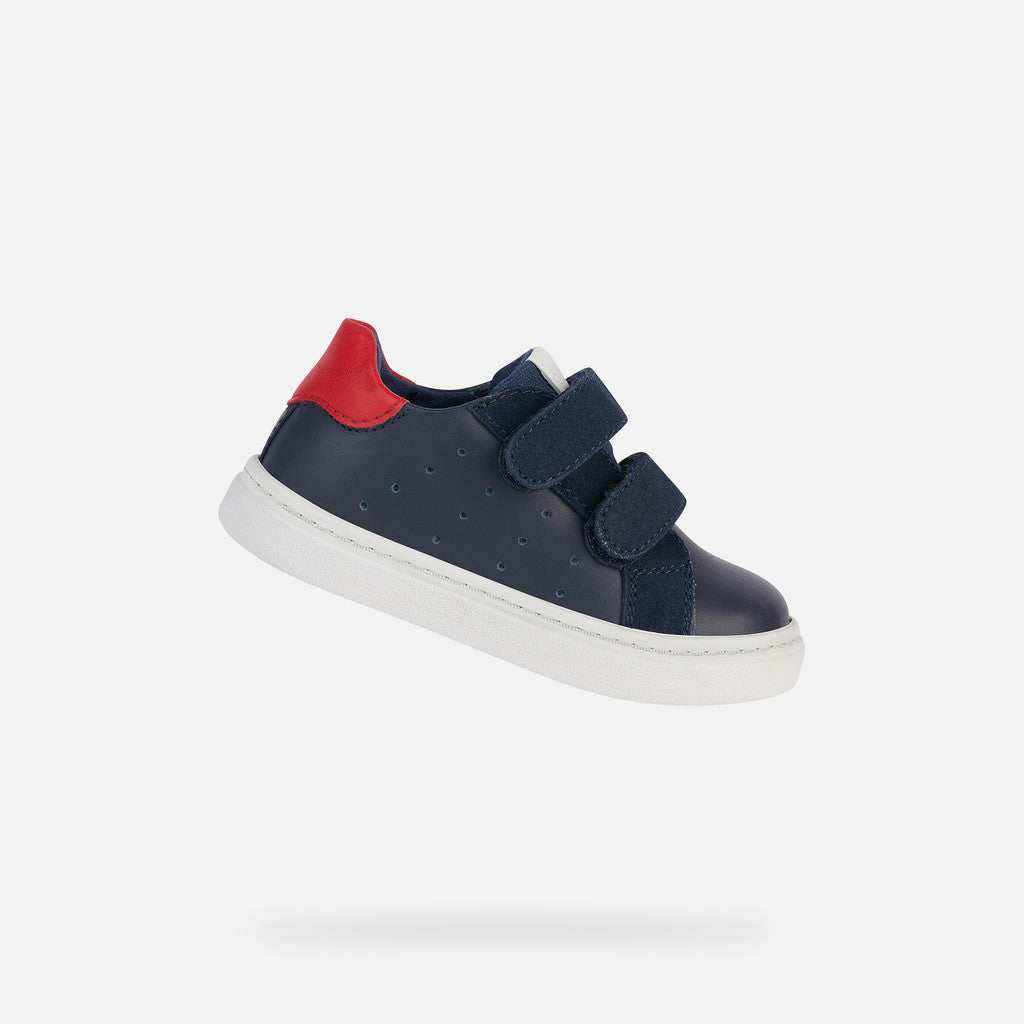 Nashik Toddler Boys Navy Leather First Shoe