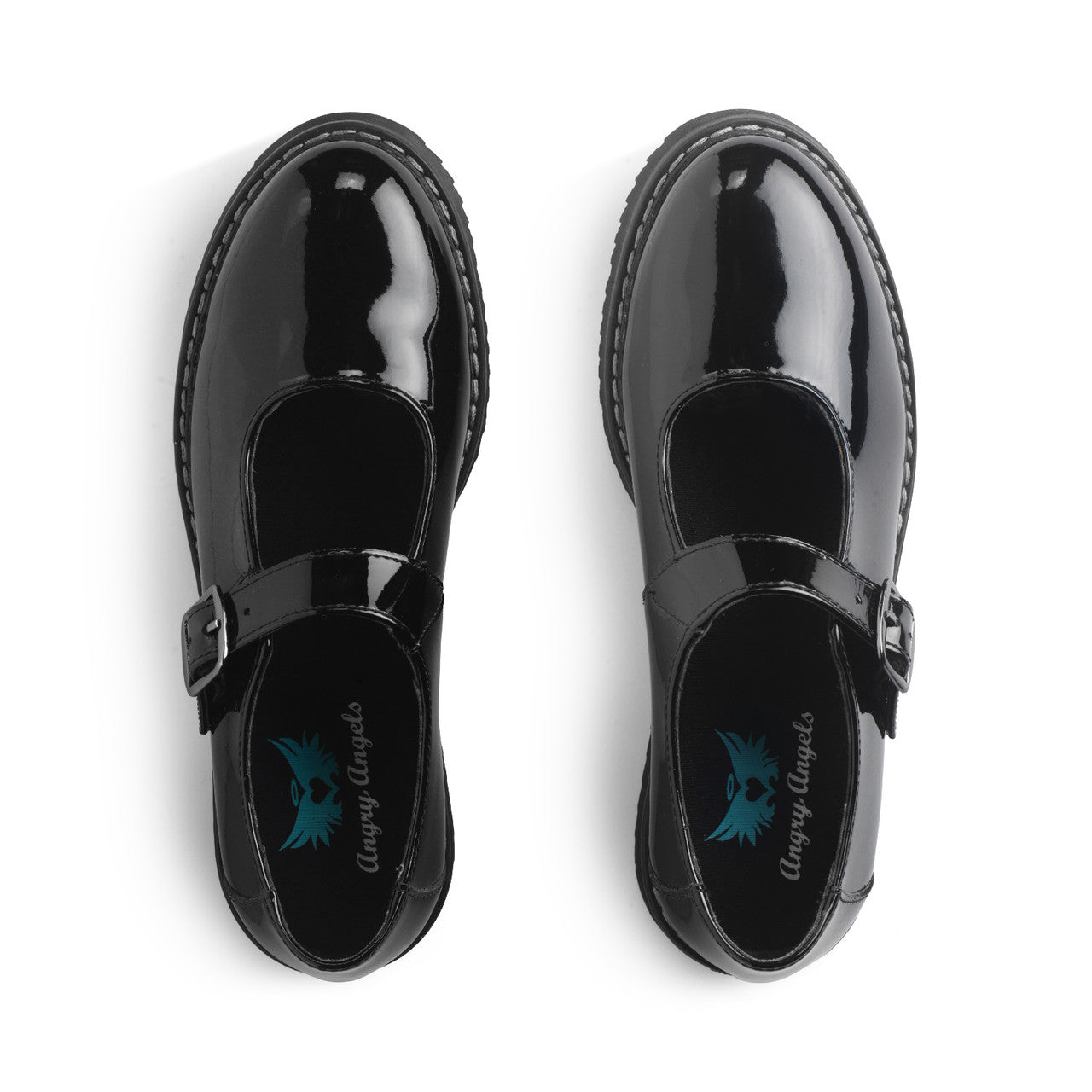 Embrace Black Patent Leather Mary Jane Girls School Shoe