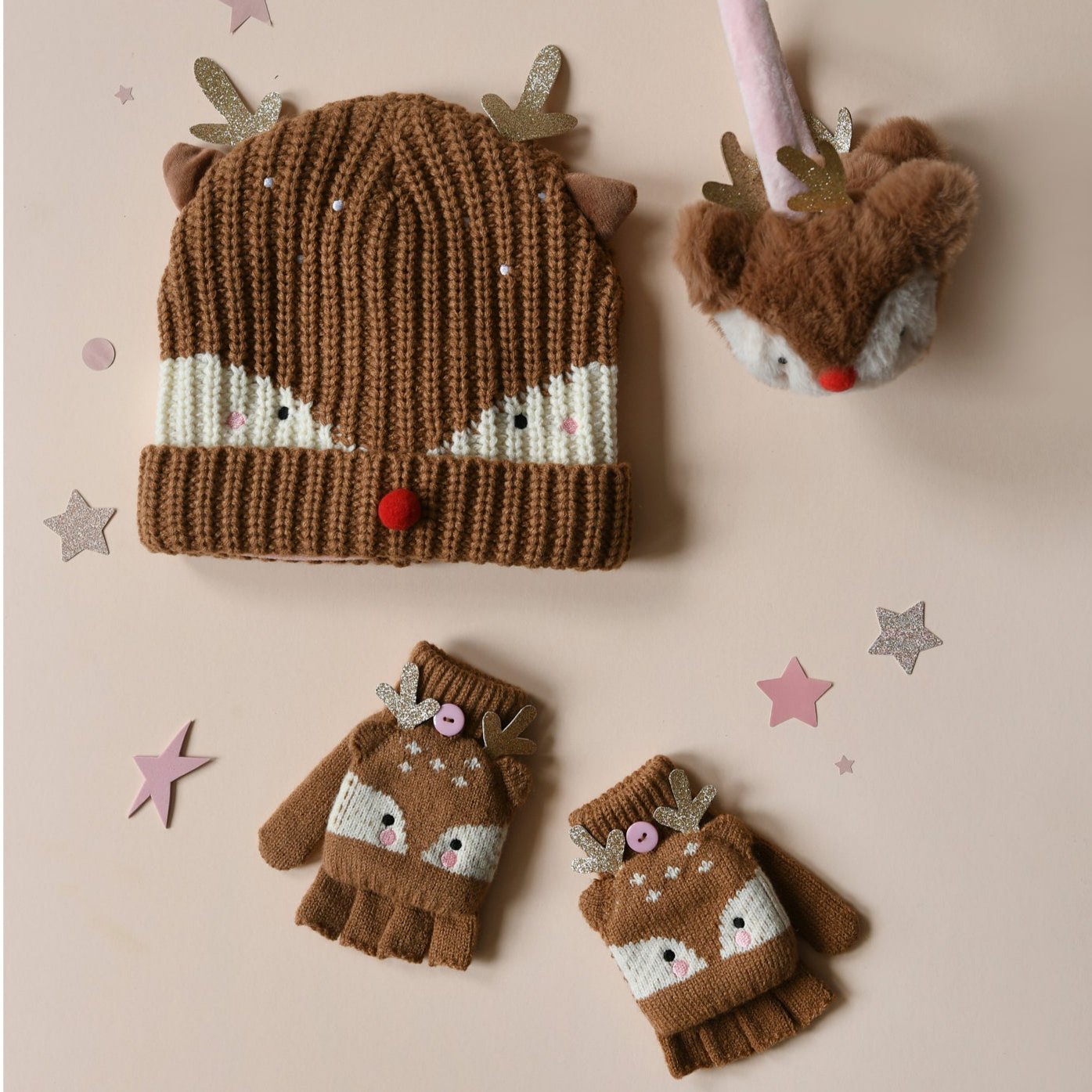 Little Reindeer Knitted Hat