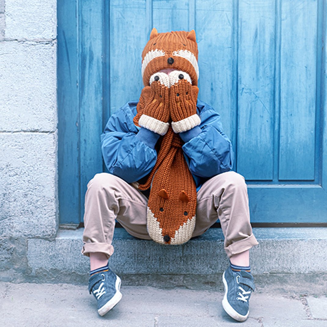 Felix Fox Knitted MIttens