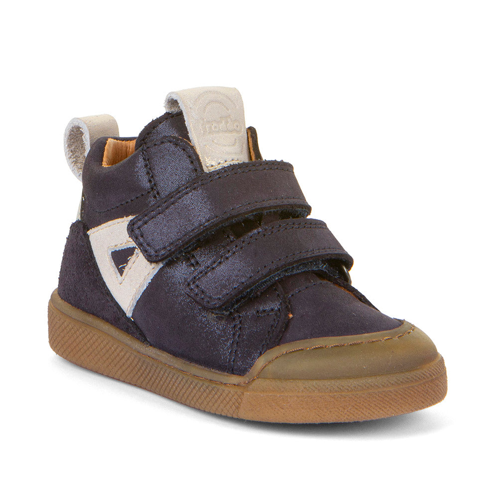 Rosario High Top Dark Blue Leather First Walking Boot