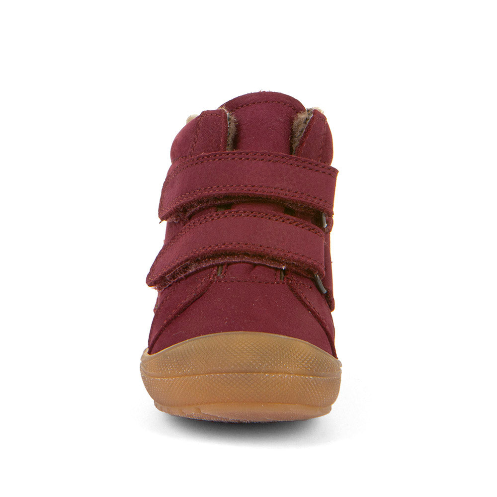 Ollie Wool Tex Waterproof Warm Lined Bordeaux Red Nubuk First Walking Boot