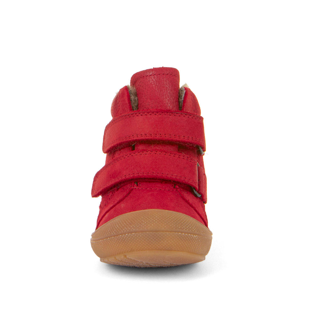 Ollie Wool Tex Waterproof Warm Lined Red Nubuk Leather First Walking Boot