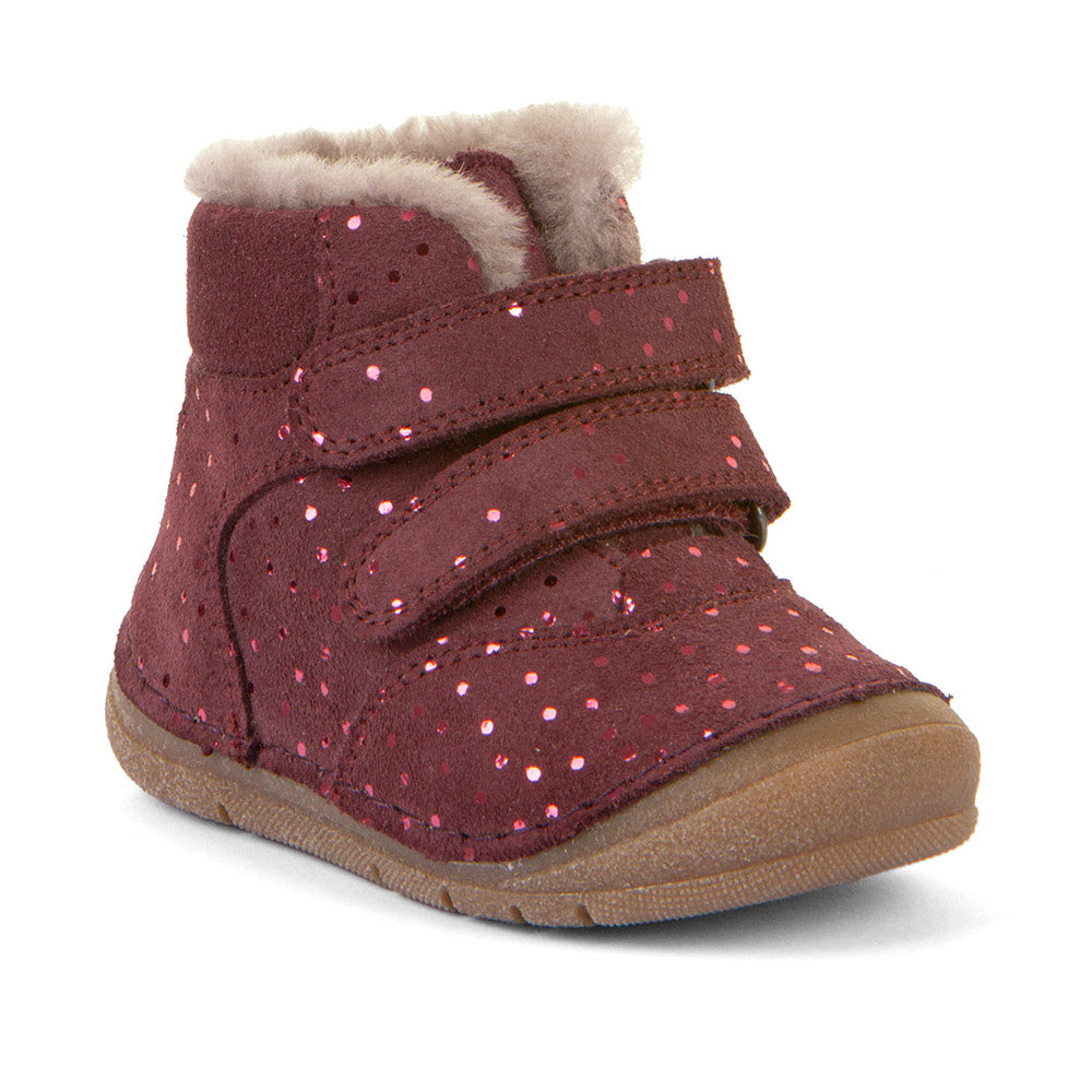 Paix Up Winter Waterproof Warm Lined Bordeaux Plus Nubuk Leather First Walking Boot