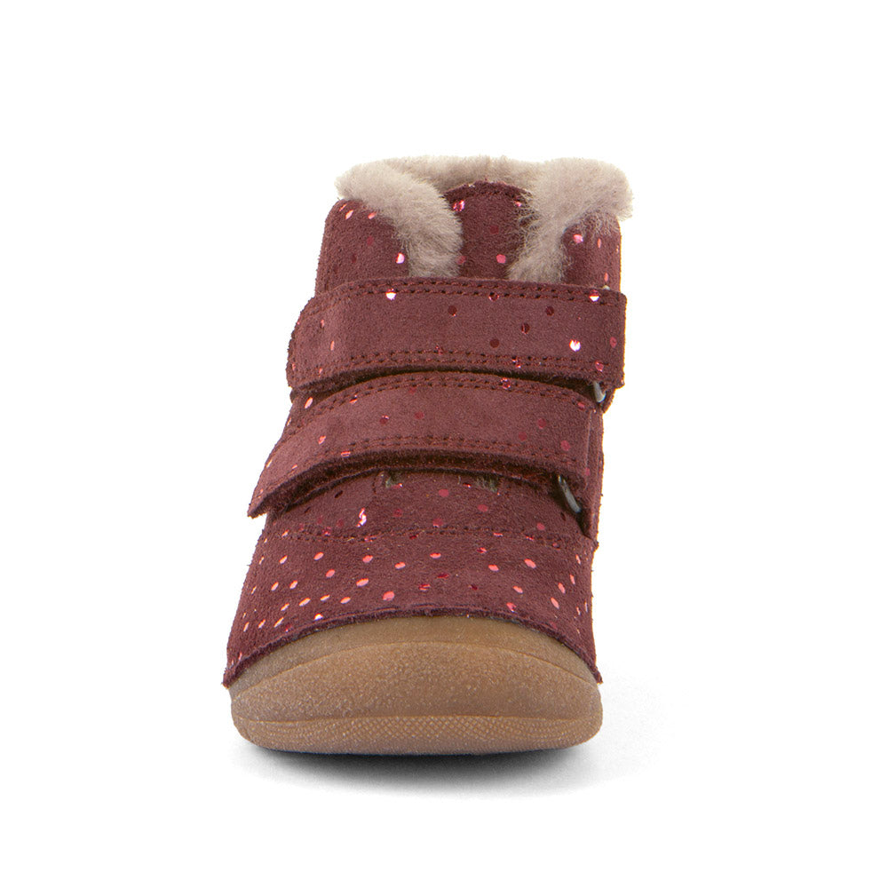 Paix Up Winter Waterproof Warm Lined Bordeaux Plus Nubuk Leather First Walking Boot