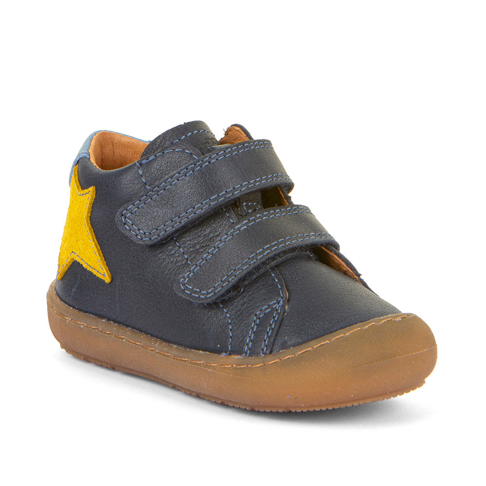 Ollie Blue Star Leather First Walking Shoe