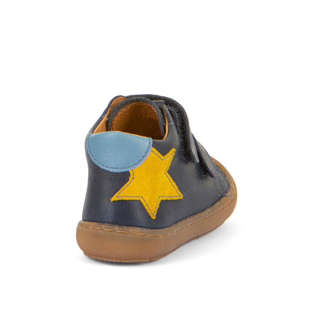 Ollie Blue Star Leather First Walking Shoe