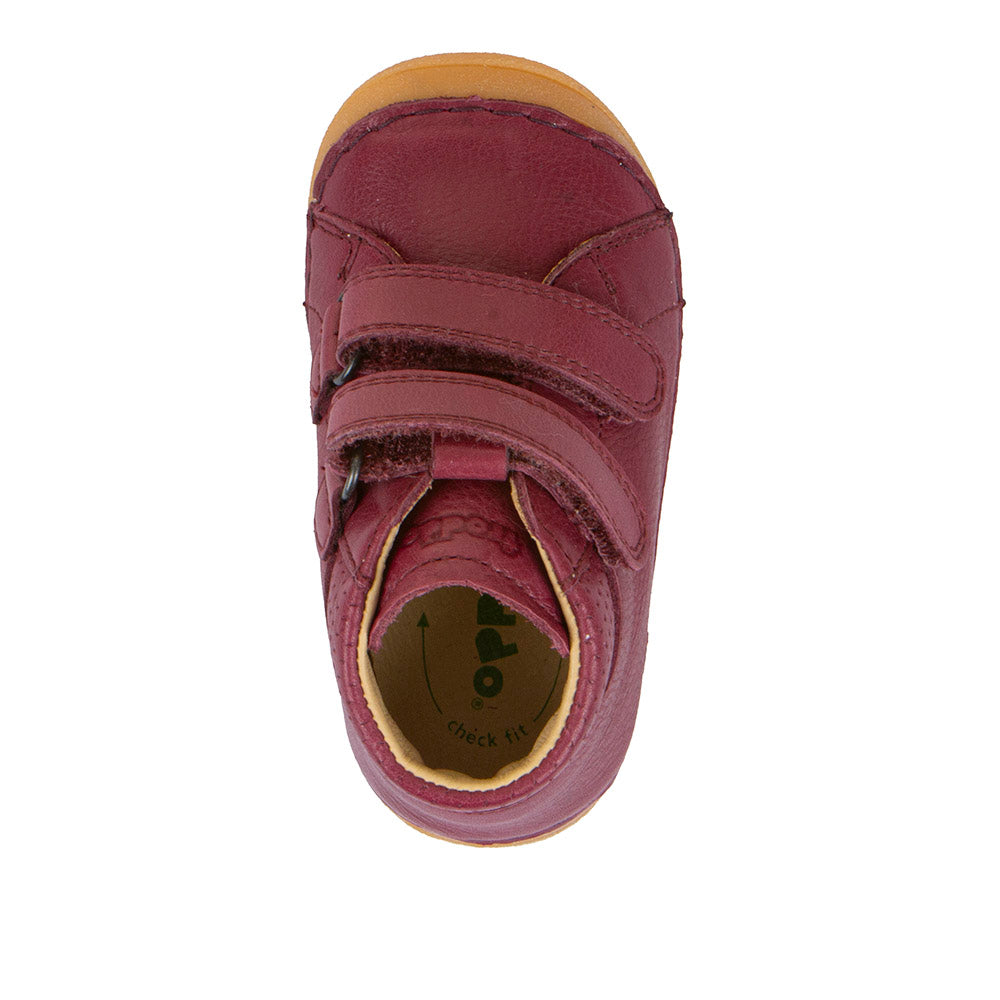 Paix Up Bordeaux Leather First Walking Boot