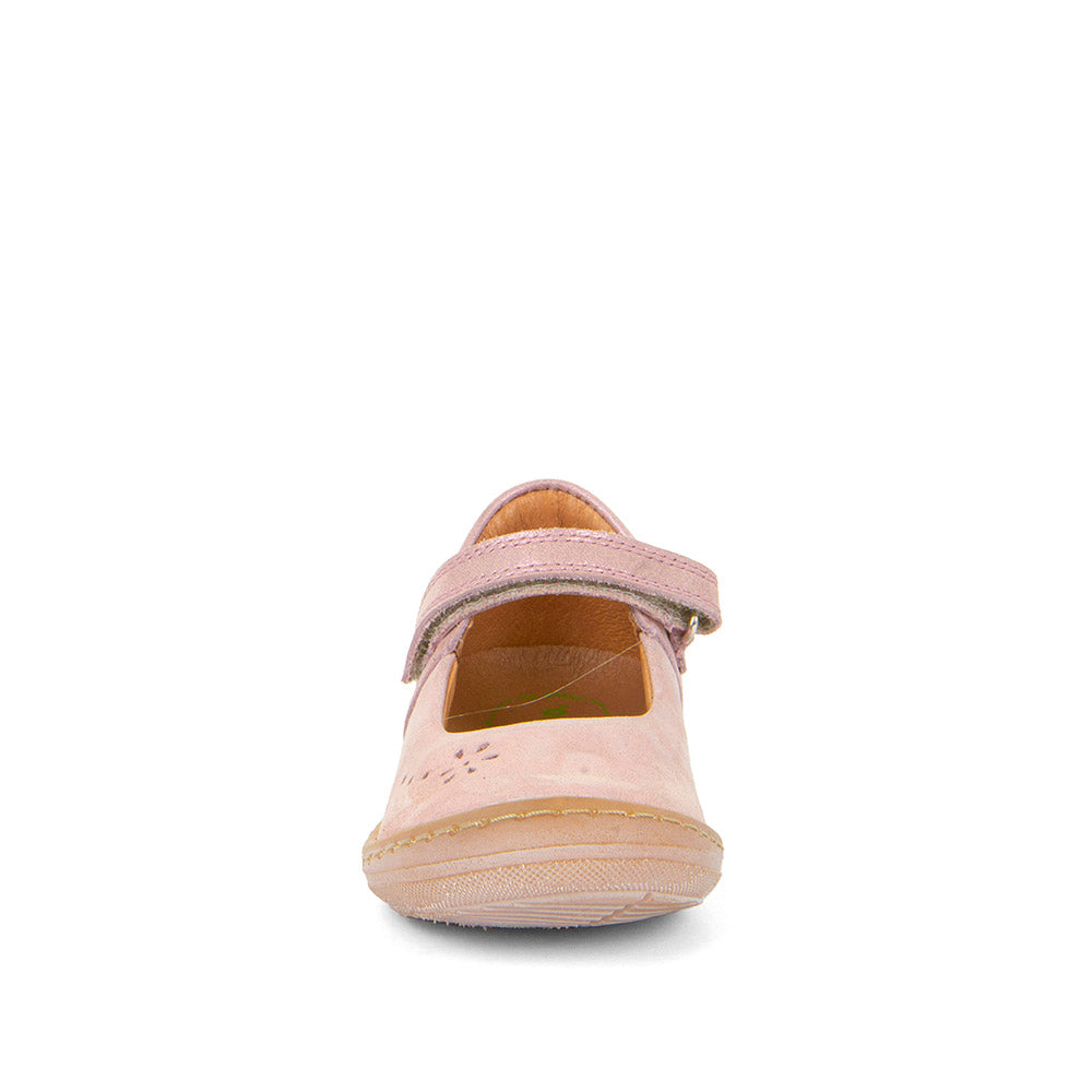 Soft Pink Shine Mary Jane Leather Girl's Shoe