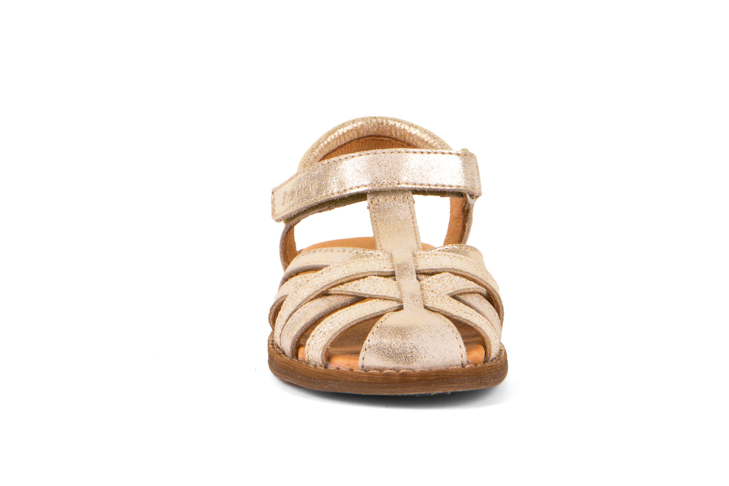 Lore Rosa Gold Leather Closed Toe Gladiator Sandal
