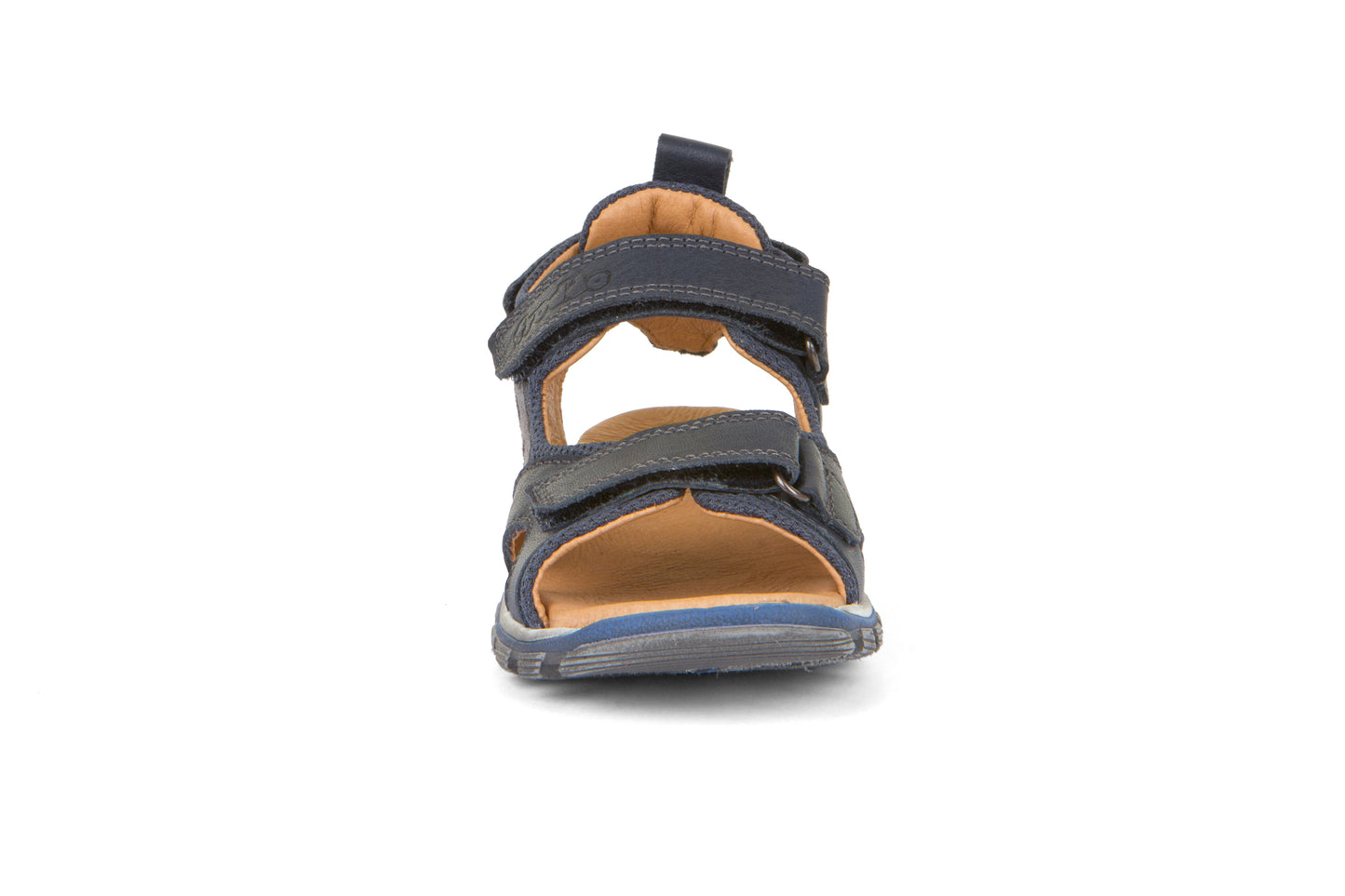 Karlo Navy Leather Open Toe Sandal