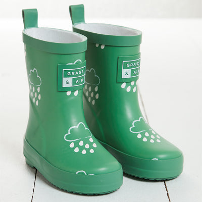 Colour Changing Cloud Wellie Jade with bag