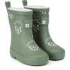 Colour Changing Teddy Fleece Lined Winter Wellie Khaki with bag