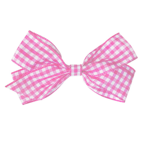 Medium Gingham Bow Hair Clip