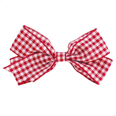 Medium Gingham Bow Hair Clip