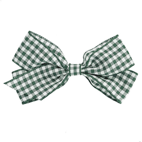 Medium Gingham Bow Hair Clip