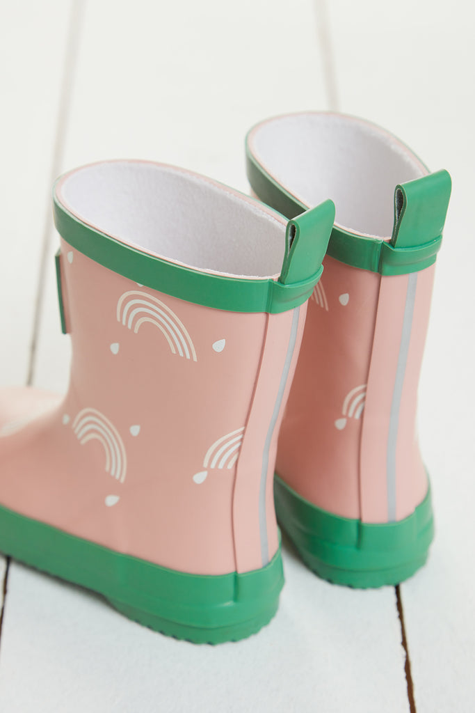 Colour Changing Mini Rainbow Wellie Pink with bag