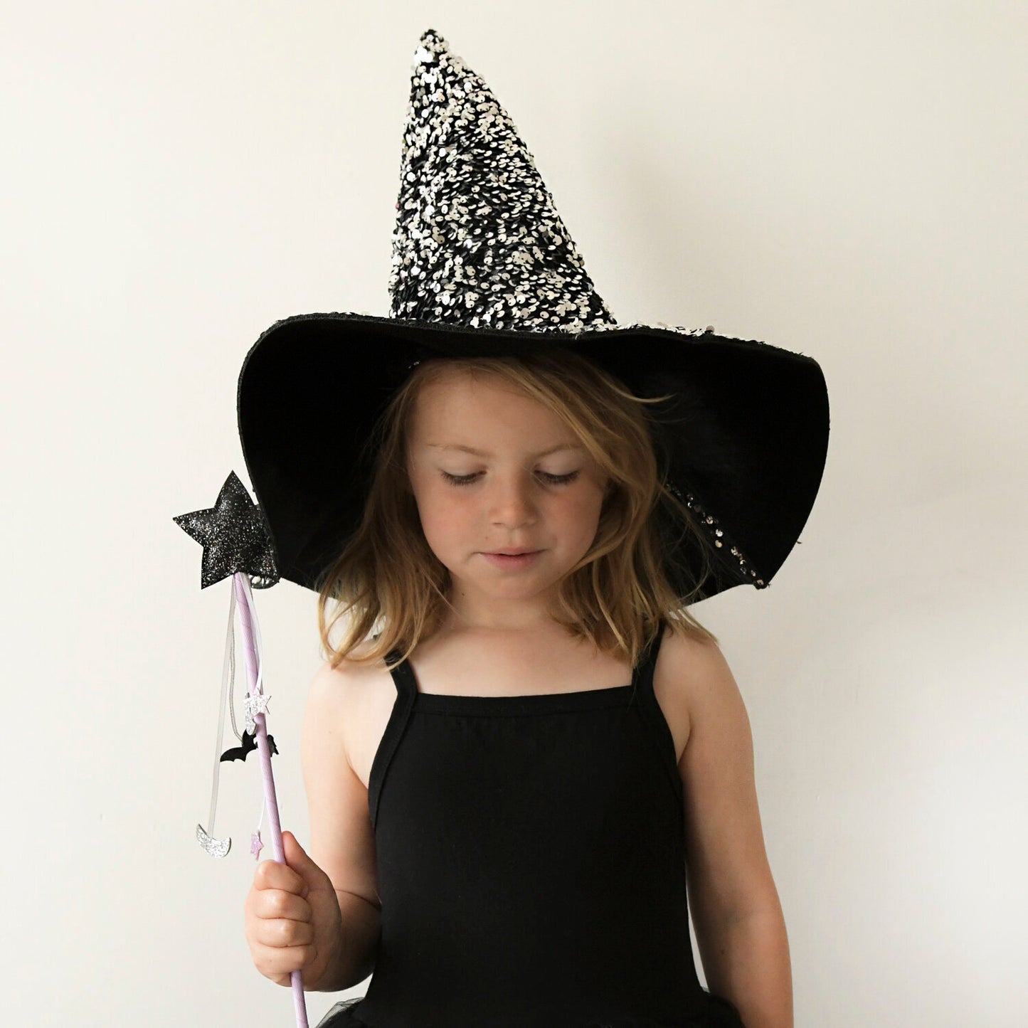 Luxury Sequin Velvet Witches Hat