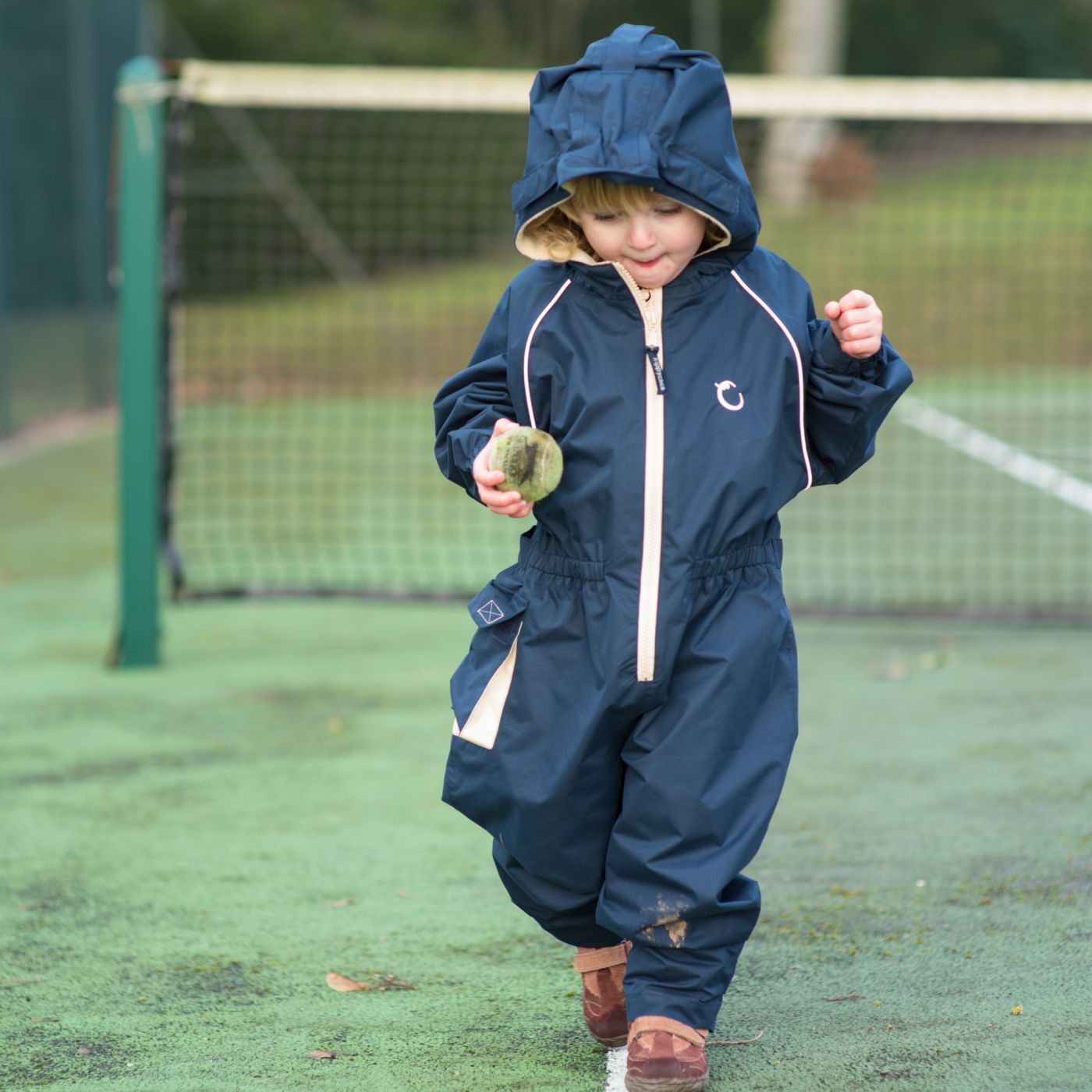 Hippychick Midnight Blue All-In-One Fleece lined Puddle Suit