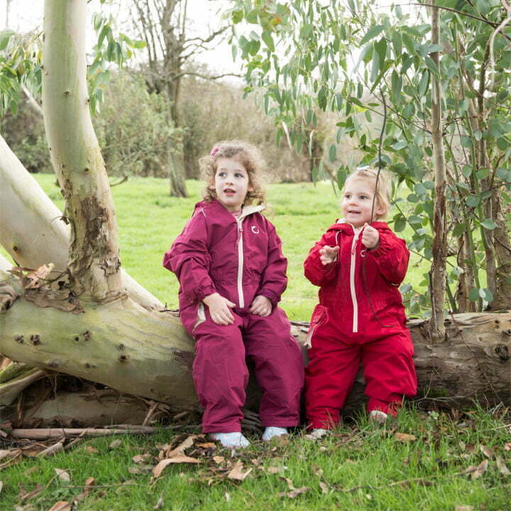 Hippychick Raspberry All-In-One Fleece lined Puddle Suit