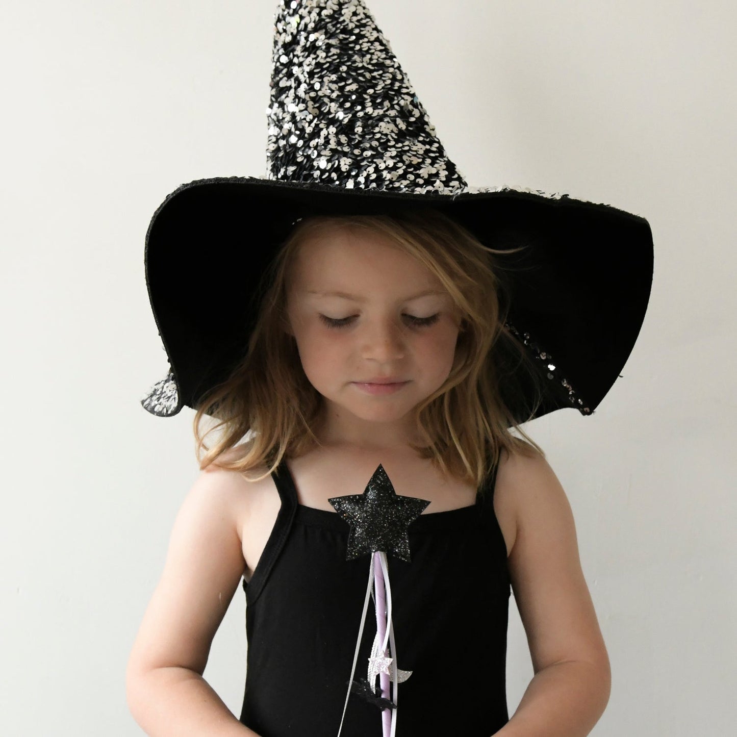 Luxury Sequin Velvet Witches Hat