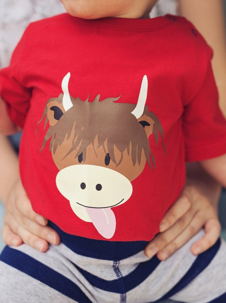 Hamish The Highland Cow Short Sleeve T-Shirt
