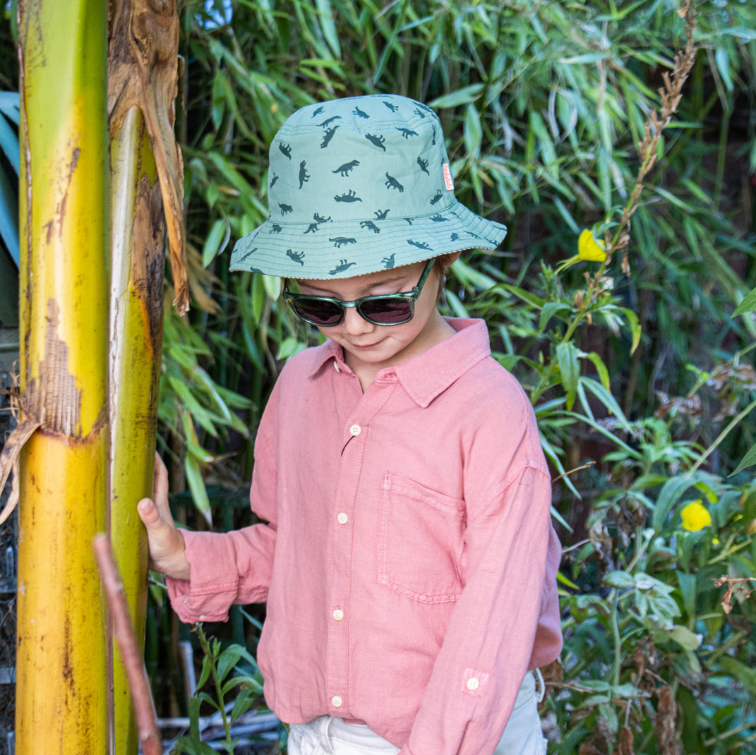 T-Rex Dinosaur Reversible Bucket Hat