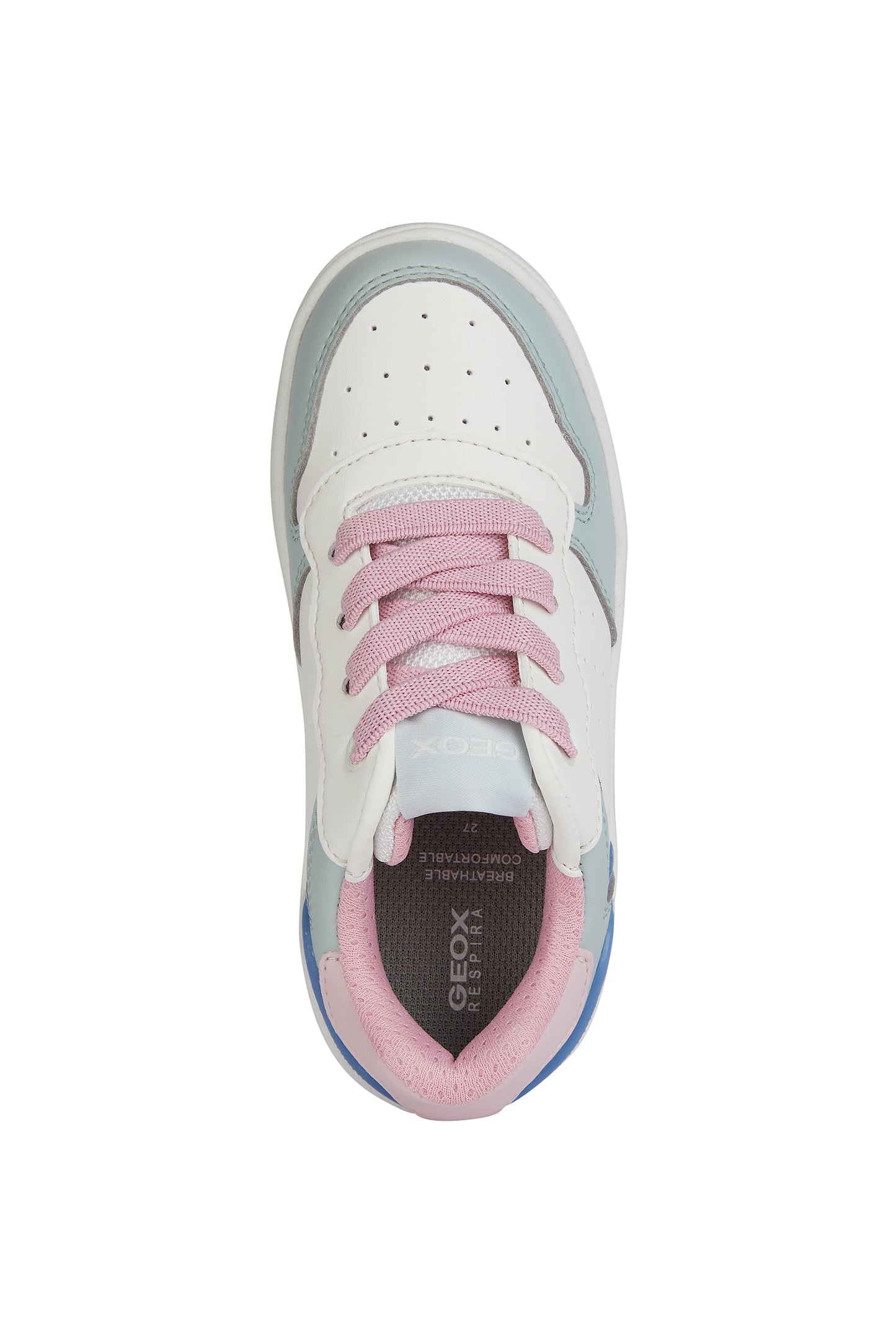 Washiba Casual Sneaker Shoe White/Ice Blue/Pink