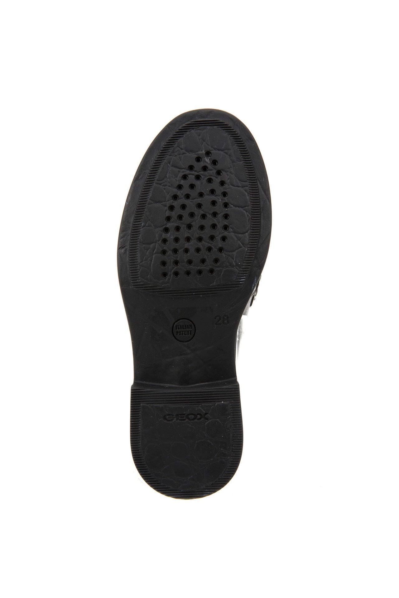 Agata Loafer With Tassel Black Leather Girls School Shoe
