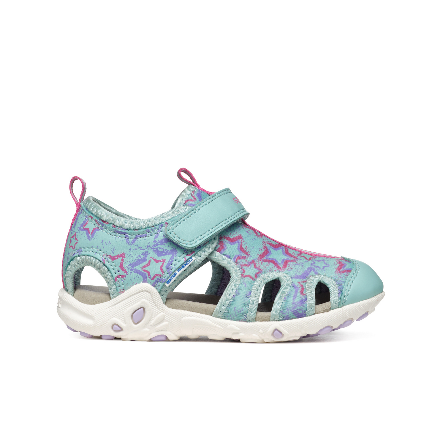 Whinberry Girls Water Friendly Sandal Aqua/Lilac