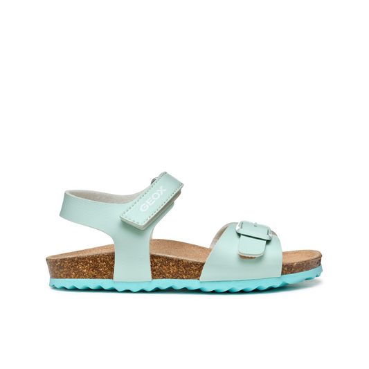 Adriel Girls Watersea Light Blue Cork Sole Sandal