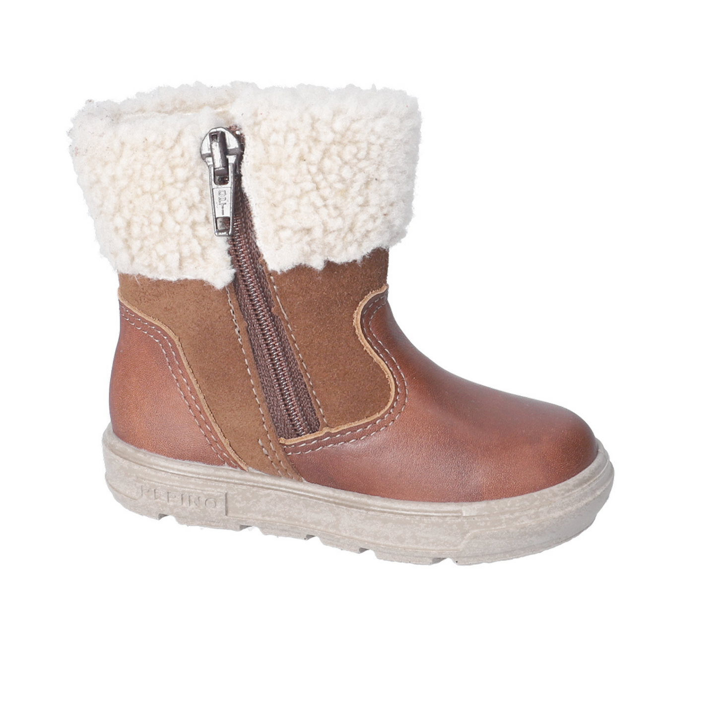 Jiminy Waterproof And Warm Lined Leather Boot in Nougat Tan