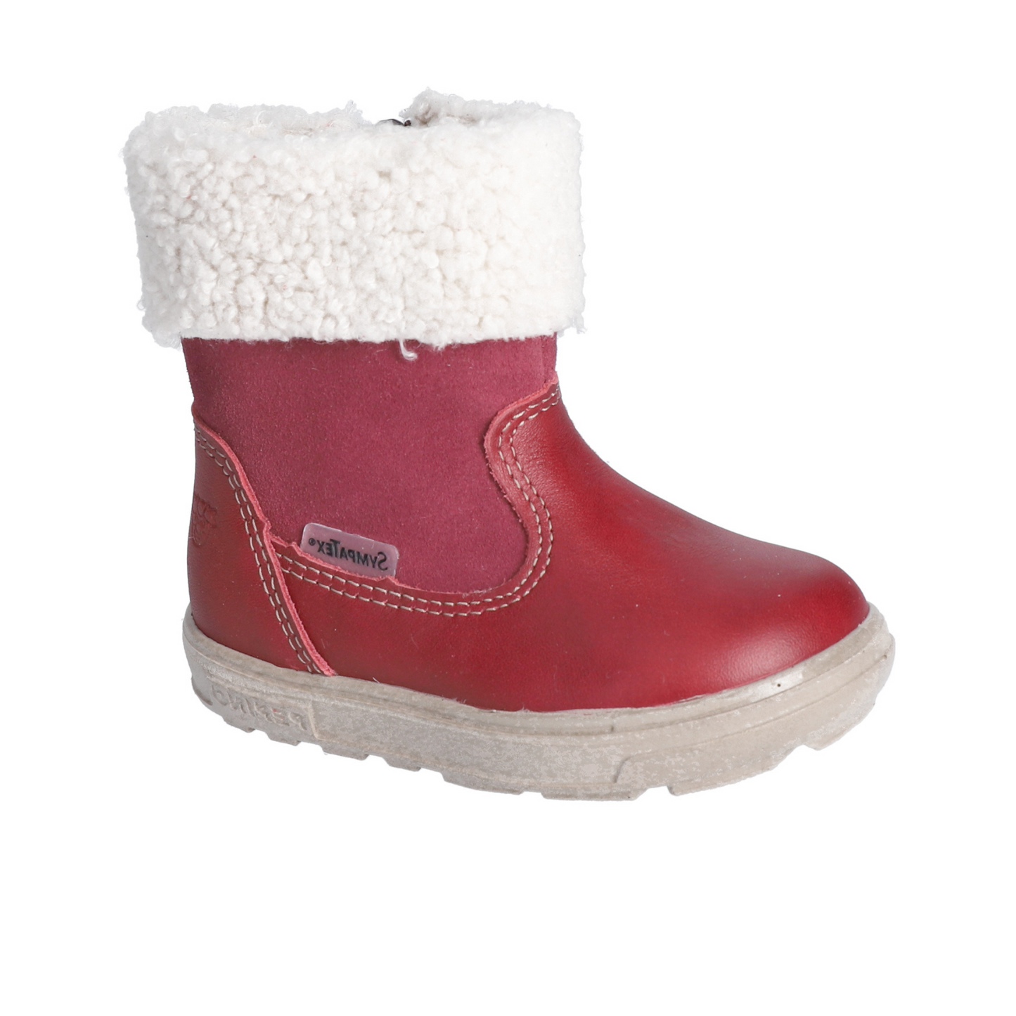 Jiminy Waterproof And Warm Lined Leather Boot in Red