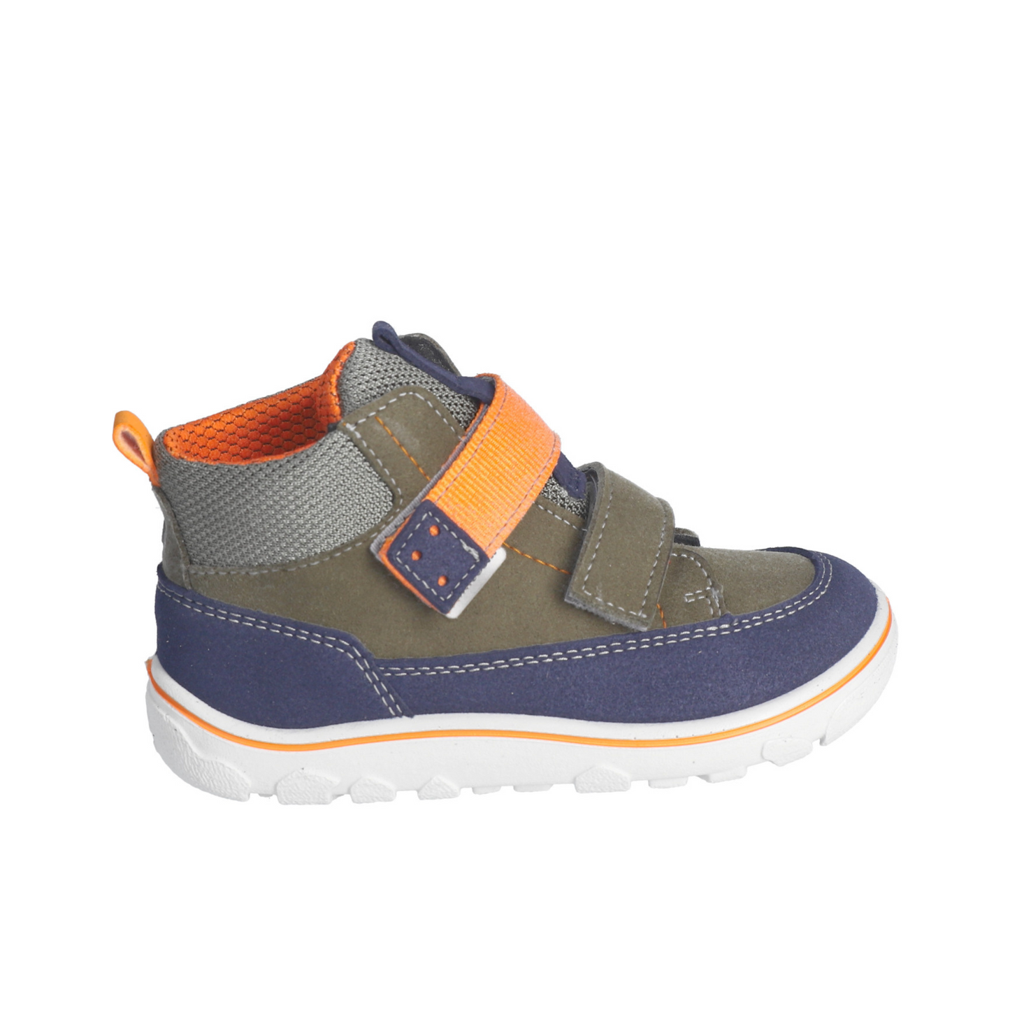 Joko Barefoot Vegan Waterproof Boot Olive/Navy/Orange