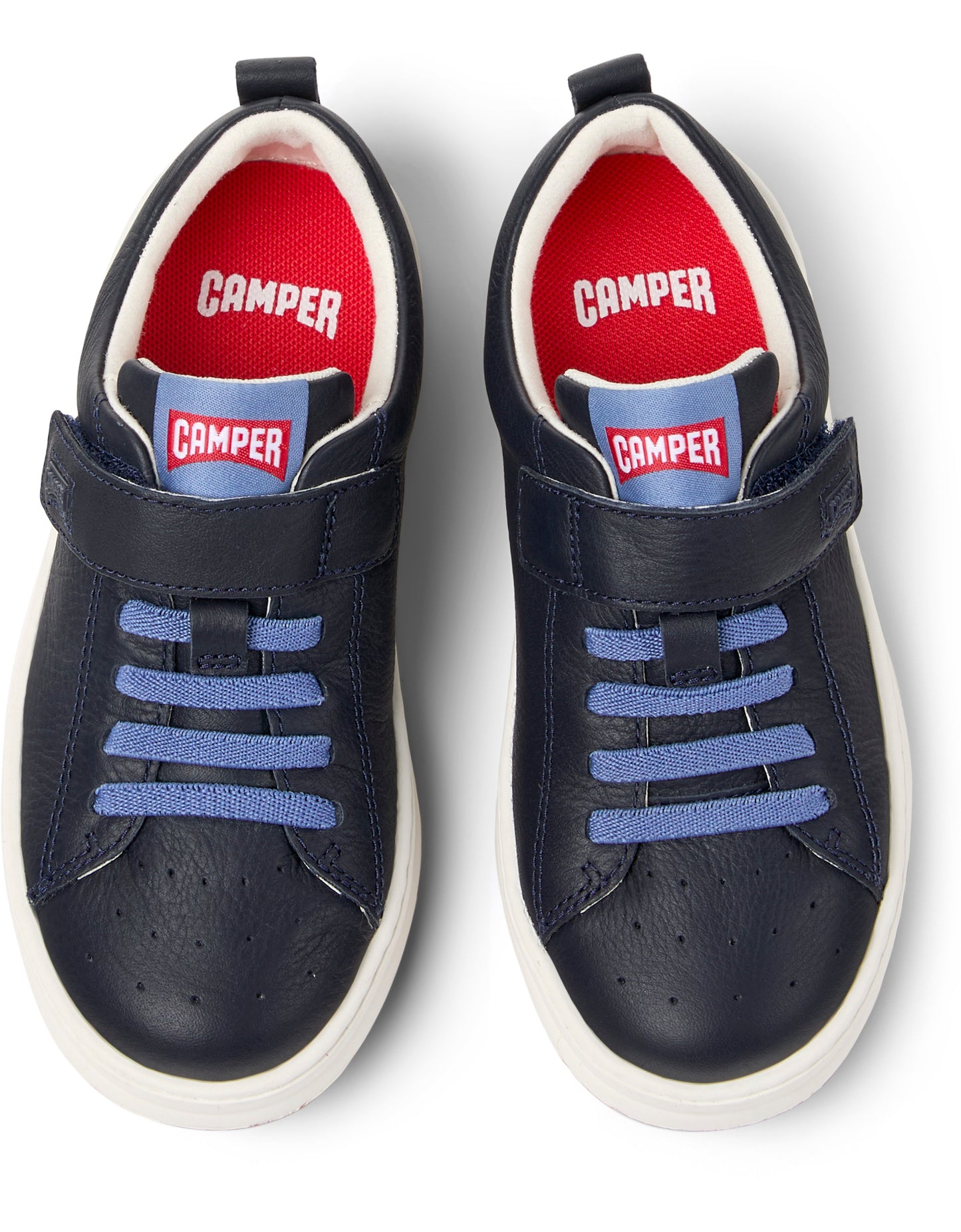 K Runner Four Navy Leather Boys Casual Shoe