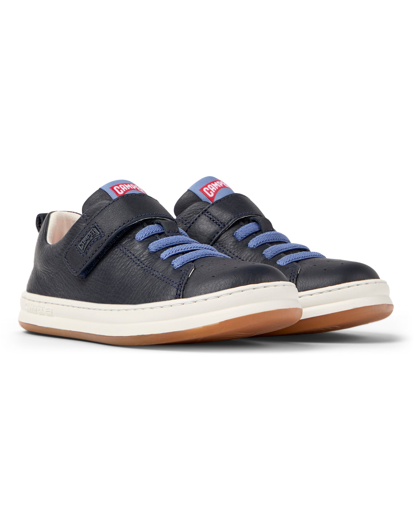 K Runner Four Navy Leather Boys Casual Shoe
