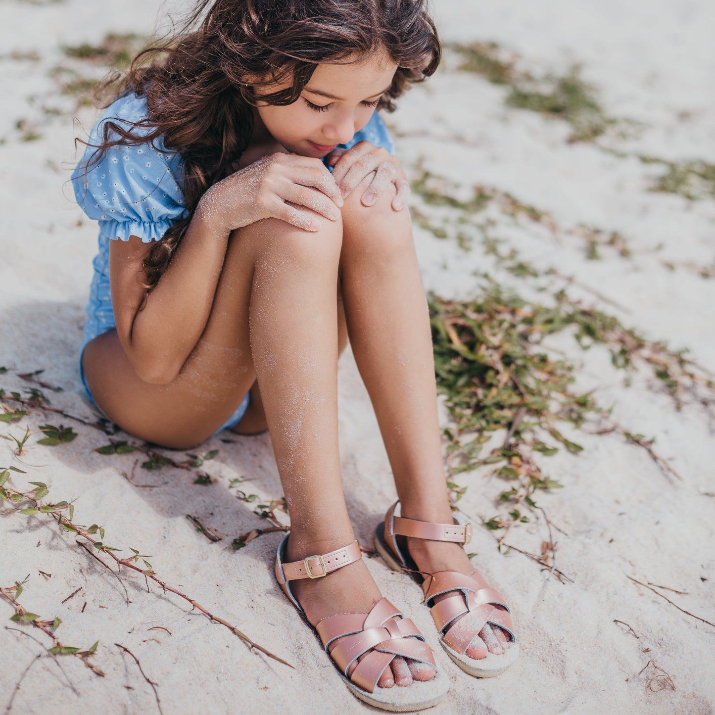 Swimmer Kids Rose Gold Sandal