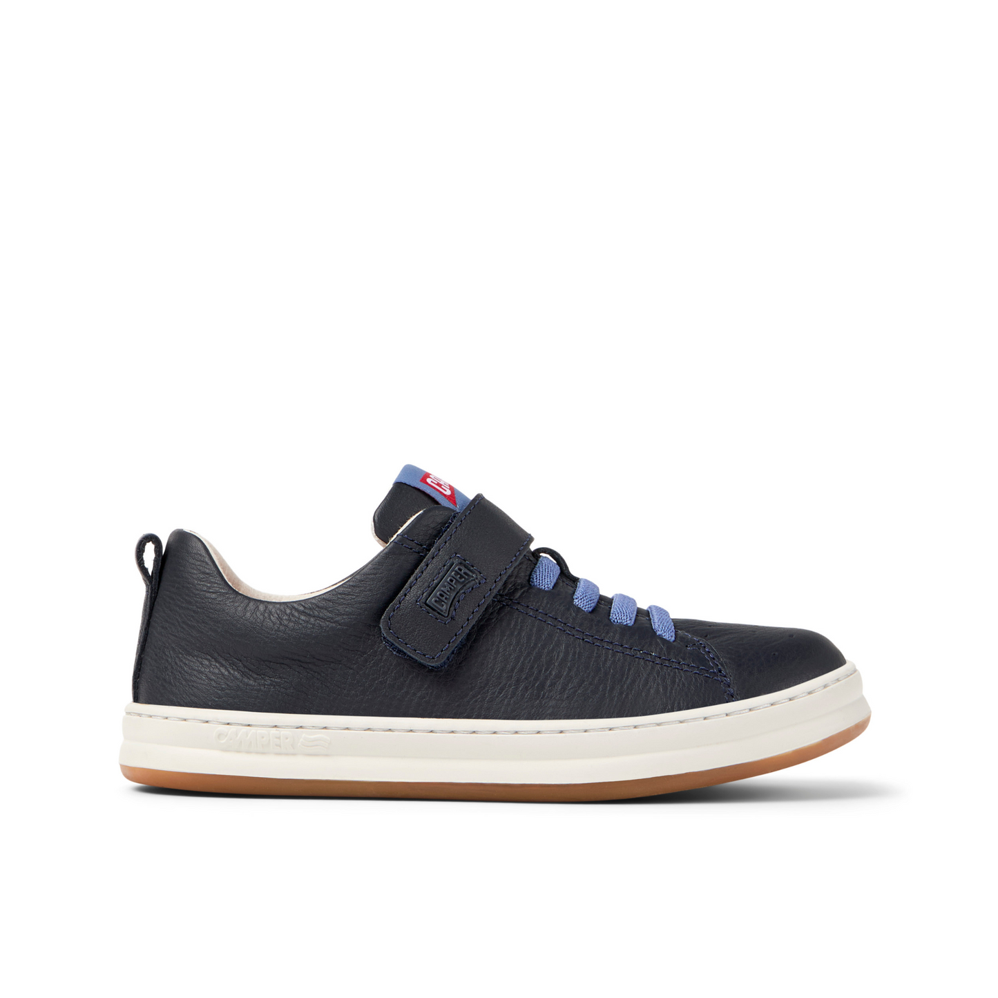 K Runner Four Navy Leather Boys Casual Shoe