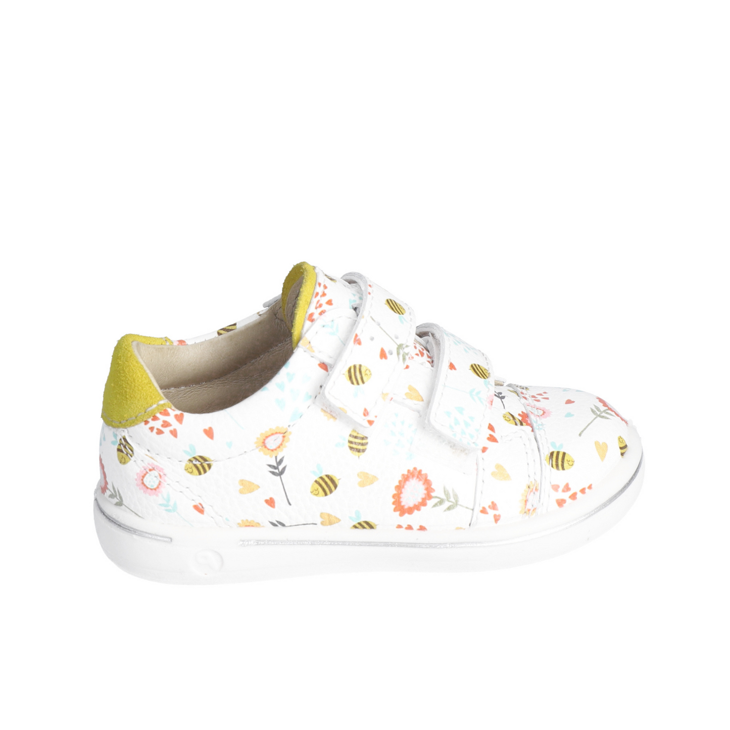 Lenie Leather Sneaker Shoe in a Spring Pattern
