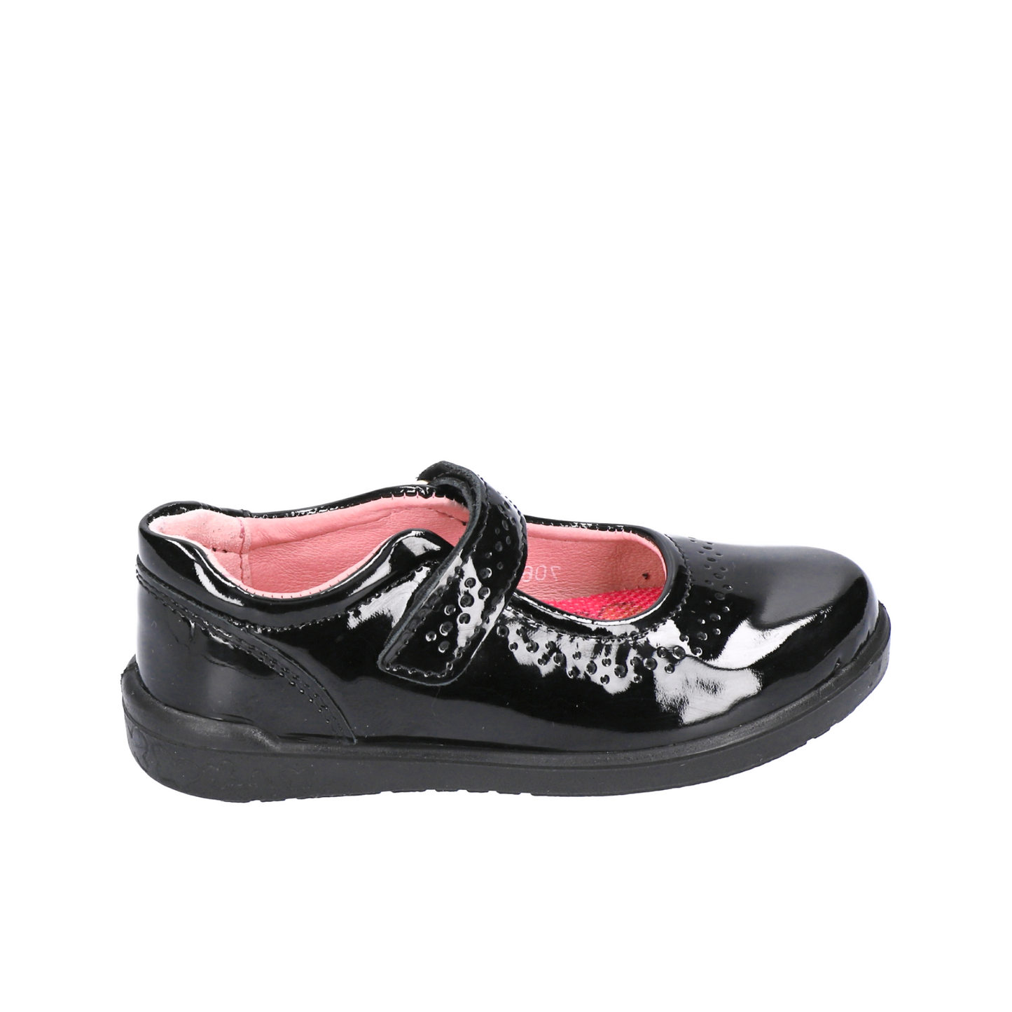 Lillia Black Patent Leather Girls School Shoe