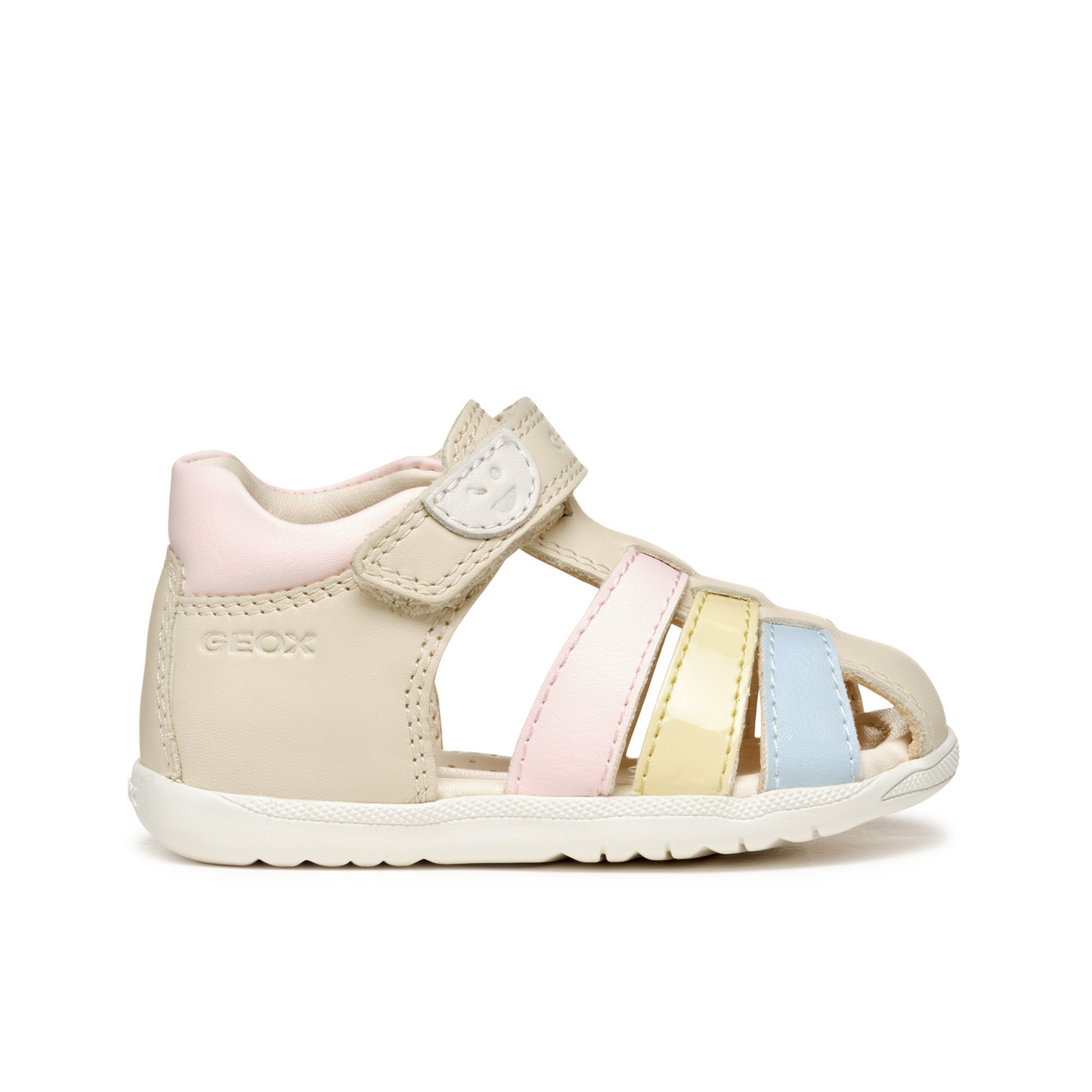 Baby Macchia Ivory Light Yellow Leather Sandal