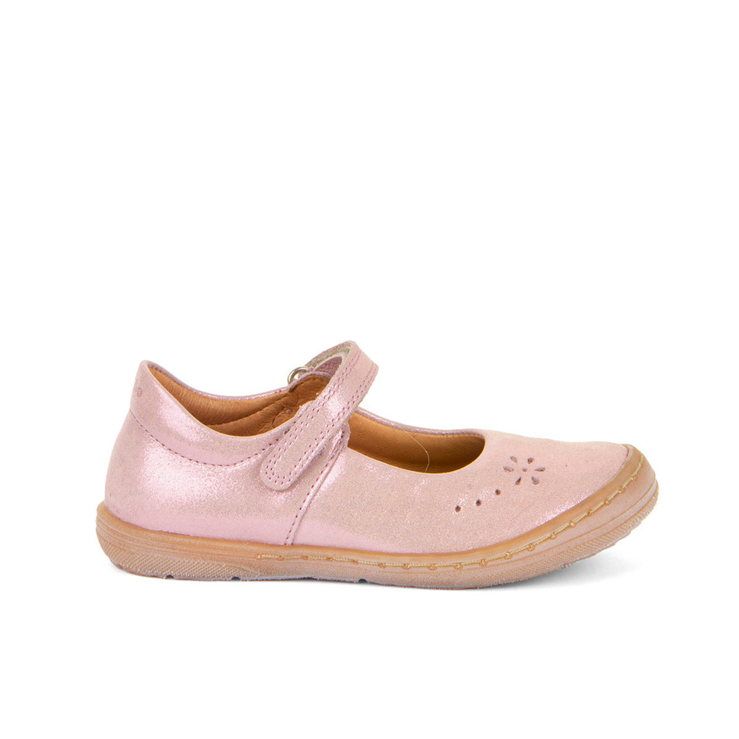Soft Pink Shine Mary Jane Leather Girl's Shoe