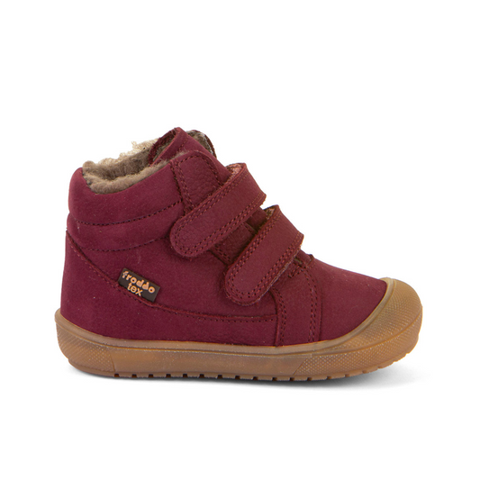 Ollie Wool Tex Waterproof Warm Lined Bordeaux Red Nubuk First Walking Boot